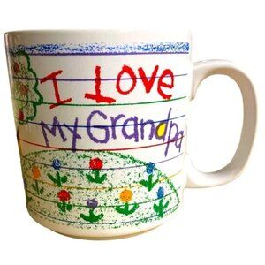 I LOVE MY GRANDPA ceramic coffee mug 10oz EUC